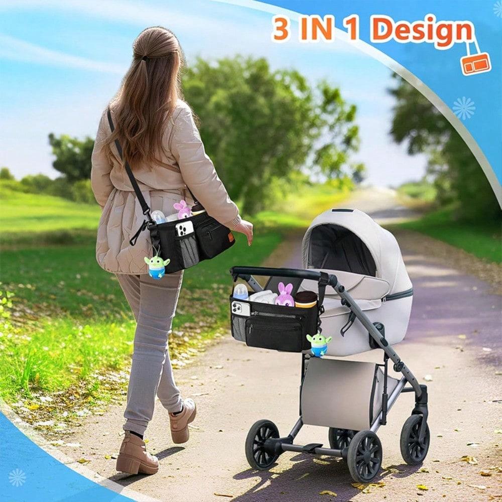 Cart Storage Bag Diaper Storage Bag Multifunctional Large-capacity Mommy Hanging Bag Water Cup Bag