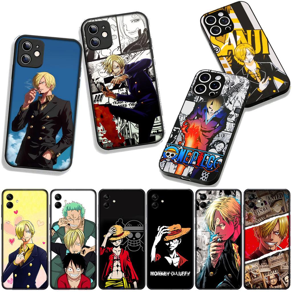 Anime Luffy One Piece Sanji Cover Phone Case for Samsung Galaxy S25 S24 S22 S23 FE Ultra Plus A56 A05 A06 A15 A16 A55 S7 Edge