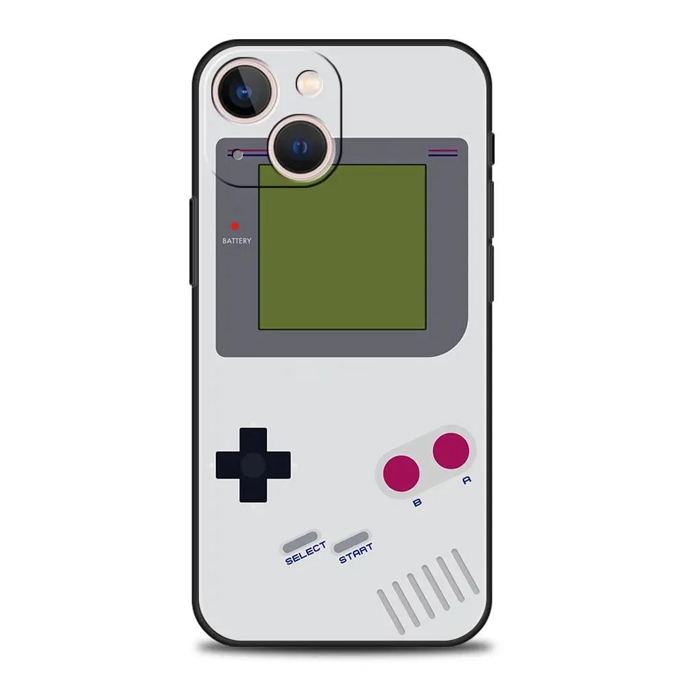 Vintage Tape Camera Gameboy Phone Case For iPhone Apple 16 15 14 13 12 11 Pro Max Mini 7 8 Plus XR XS X SE 2020 Black Cover iPhone 11