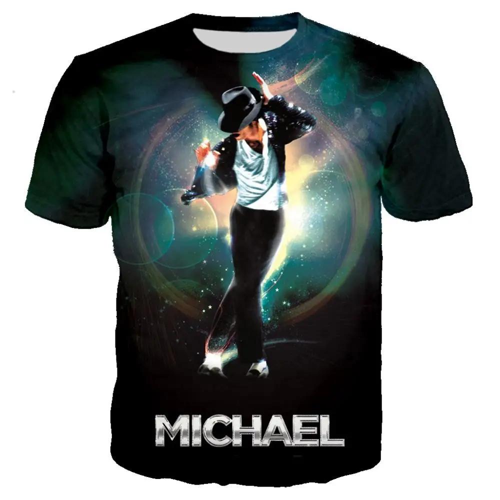 2026 Michael Jackson Printed 3D T-shirt Unisex Summer Casual Streetwear Hip Hop Short Sleeve Fashion Harajuku Oversized Tops