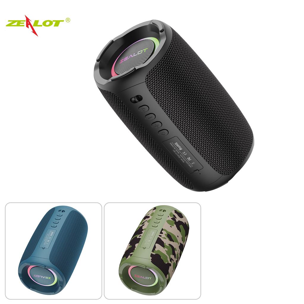 Wireless BT Speaker Subwoofer Portable HiFi Bass FM Radio Speaker for Outdoor