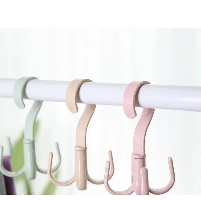 2Pcs Multifunctional Clothing Storage Rack Hook Hanger Hangers for Clothes Scarf Belt Storage Coat Hanger Kitchen Organizer