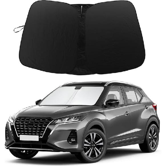 Windshield Sun Shade Compatible With 2018 Kia Sportage Accessories, 240T Foldable Window Sunshade Sun Visor Protector, Blocks UV Rays Keep Your