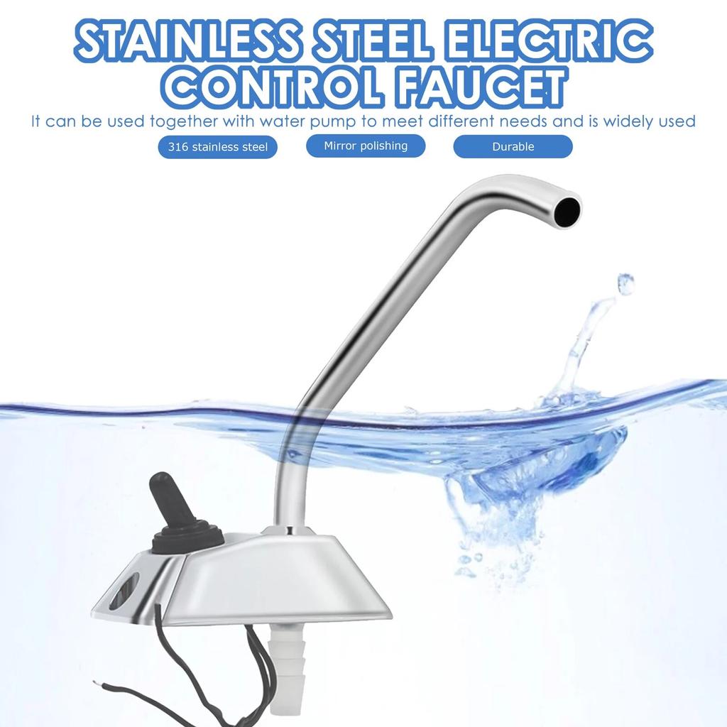 12V DC Galley Elektrische Wasserpumpe Wasserhahn Wasserhahn Wasserhahn Mit Schalter Für Caravan Boot 12v Kippschalter