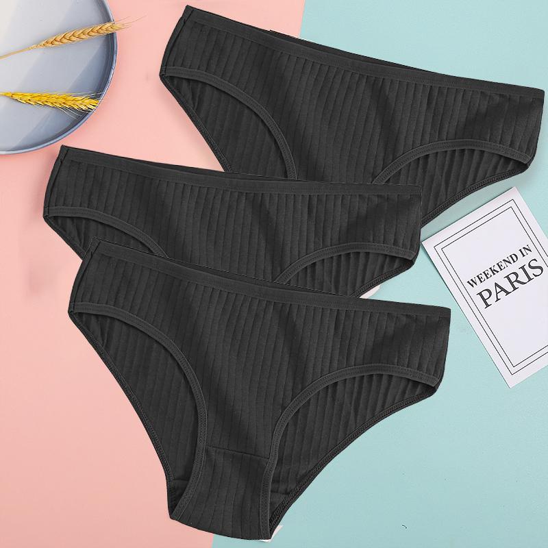 

FIENTOO 3 шт./компл. трусики хлопковые женские нижнее белье сексуальные трусы удобные трусы для девочек женские полосатые хлопковые трусы нижнее белье XL&Set