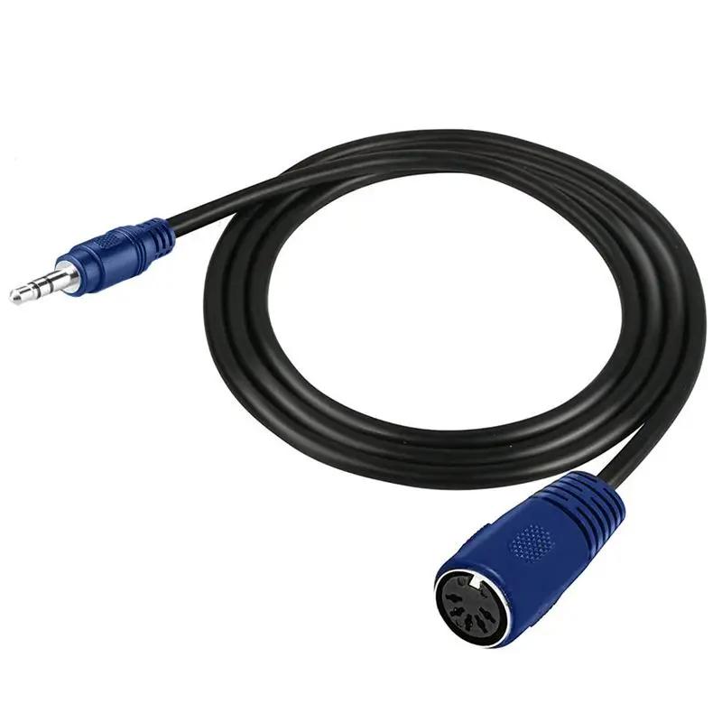 DC3.5mm Male Elbow To DIN 5PIN Female MIDI Adapter Cable Audio MIDI Connection 1.5M 3M Music Equipment Midi Adapter Cable