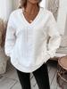 2025 Autumn/Winter Women's Casual Solid Color Warm Loose Long Sleeve T-shirt
