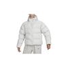 Nike Einfarbige Winddichte Warme Kurze Kapuzen-Steppjacke Damen Oberbekleidung Weiß FD8291-104