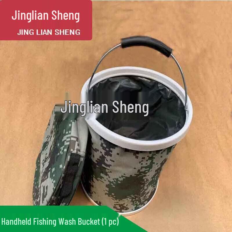 11L Camouflage Folding Tactical Water Bucket