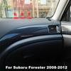 For Subaru Forester 2008-2012 LHD RHD Car Styling Carbon Fiber Central Console Dashboard AC Air Vent Frame Cover