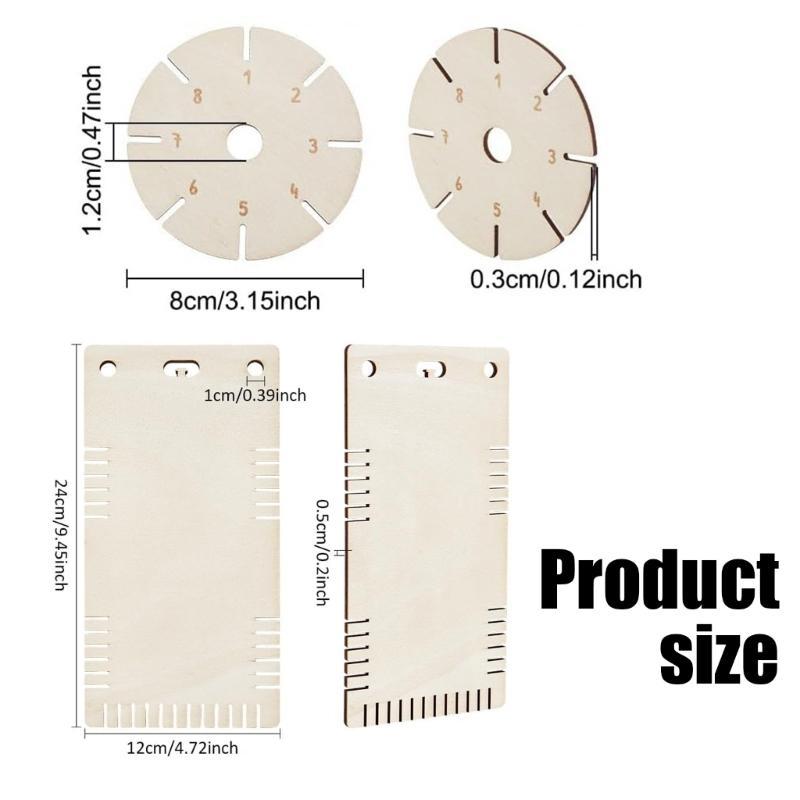 8Pcs Braiding Discs Bracelet Weaving Tool for Braided Rope Handmade Jewelry