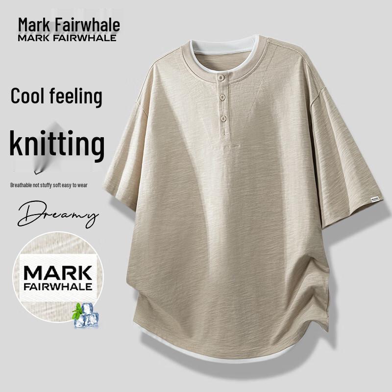 MARK FAIRWHALE Men s Breathable Ice-Feel Cotton Polo T-Shirt 2XL