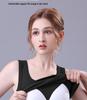Women's Fleece-Lined Sleeveless Vest with Chest Pads - Seamless Slimming Base Layer for Autumn/Winter
