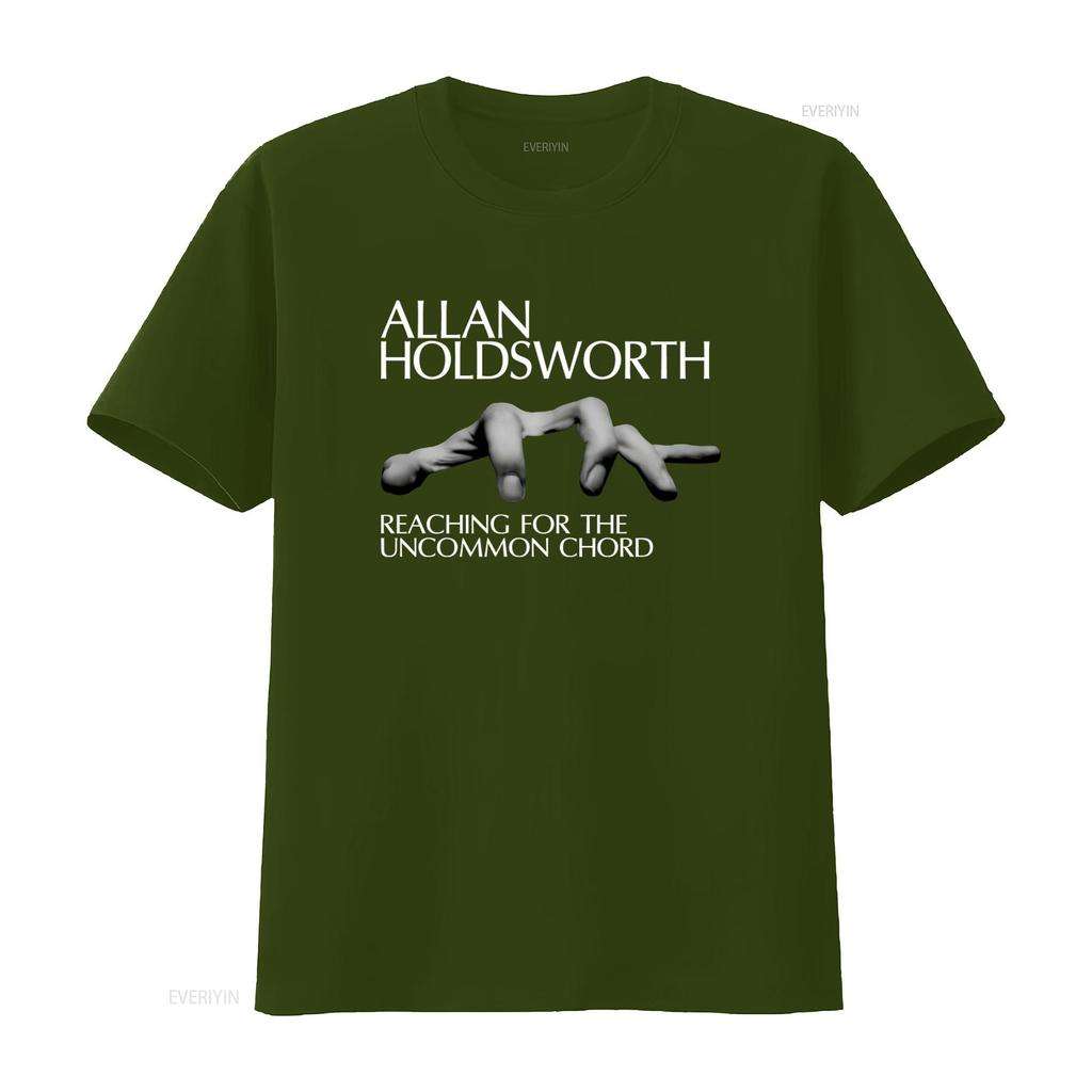 Allan Holdsworth Black Adult T Shirt High Quality with Reaching for the Uncommon Chord Print Vintage Washed Designer Clothes