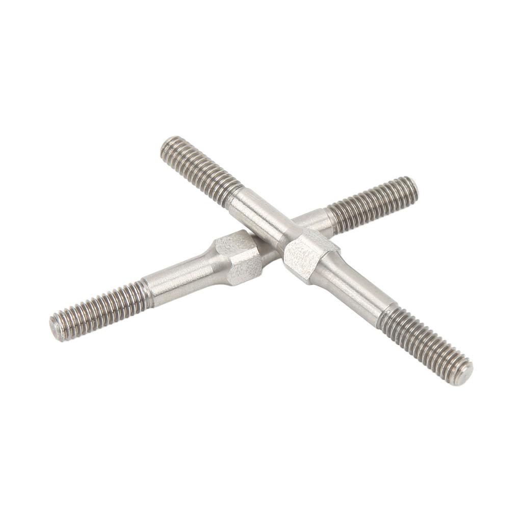2Pcs RC Steel Turnbuckle Wear Resistant RC Turnbuckle Pull Rod for 110 RC Cars 48mm