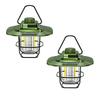 LED Decorative Hanging Lights Waterproof Retro Camping Tent Light Battery Indicator with Hook Dimmable for Outdoor Equipment