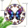 Vibrant Stained Glass Butterfly Garden Suncatcher, Colorful Insect Decor, Butterfly Enthusiast Ornament, Housewarming Present, Nurseries, Vintage Home