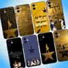 Hamilton Musical Lyrics Phone Case For iPhone 16,15,14,13,12,11,Pro,Max,Plus,X,XS,XR,SE,8,7,Mini,Soft Silicone Black Case