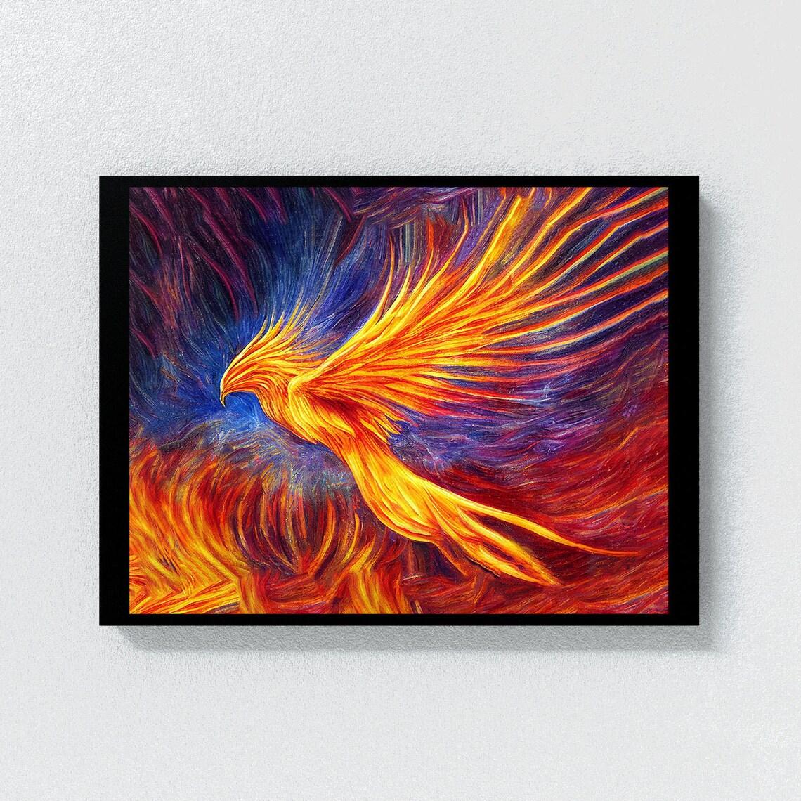 

Фенікс Плакати та принти Китайські міфологічні тварини Настінне мистецтво Картина Картина на полотні Сучасна вітальня Домашній естетичний декор 60x90cm No Framed