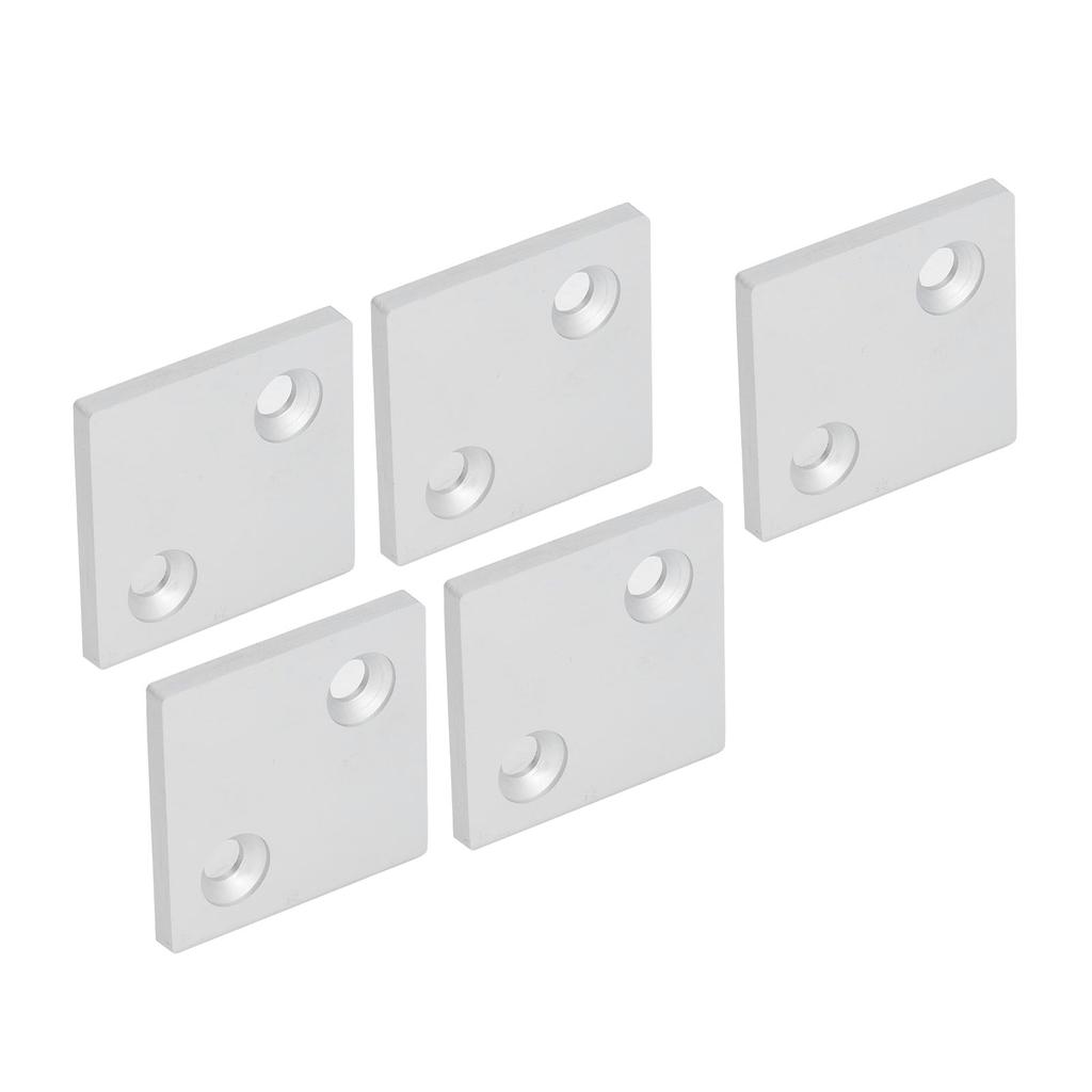 5Pcs End Double Slots Aluminum Alloy Cover Plate for Industrial S Fixing