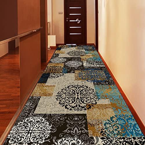 Home Living Room Hallway Persian Style Carpet Hallway Foyer Home Washable Entrance Carpet