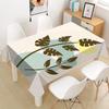 Abstract Leaves Tablecloth Oxford Fabric Square/Rectangular Dust-proof Table Cover For Party Home