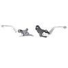Brake Clutch Lever Aluminum Alloy Anodized Adjustable Motorcycle Hand Lever Replacement for GB350S CB350 RS Silver
