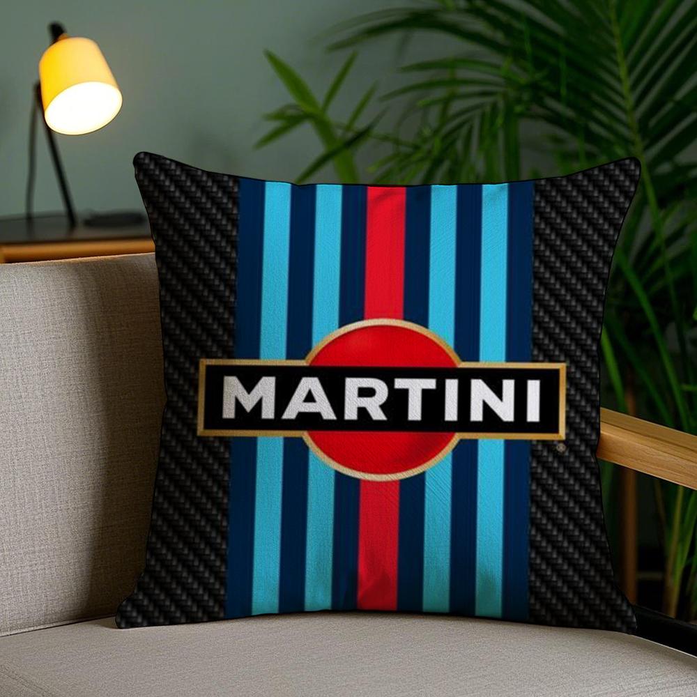 Car Cool M-Martinies Cushion Cover Plush Fabric Soft Double-Sided Printed Sofa Pillow Case Colorfast Home Decor Gift