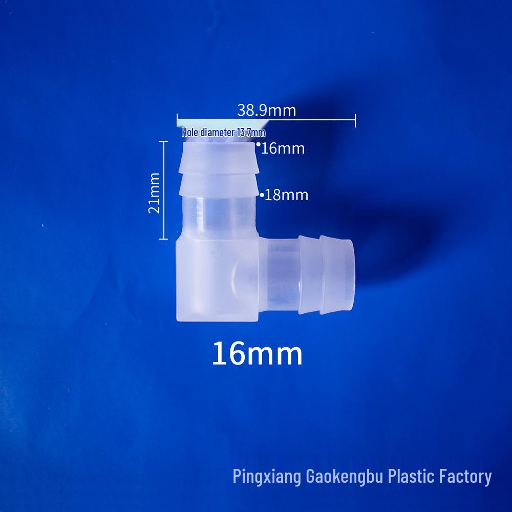 L-Shaped Elbow Plastic Connector Fittings, 90° Right Angle Pipe Accessories