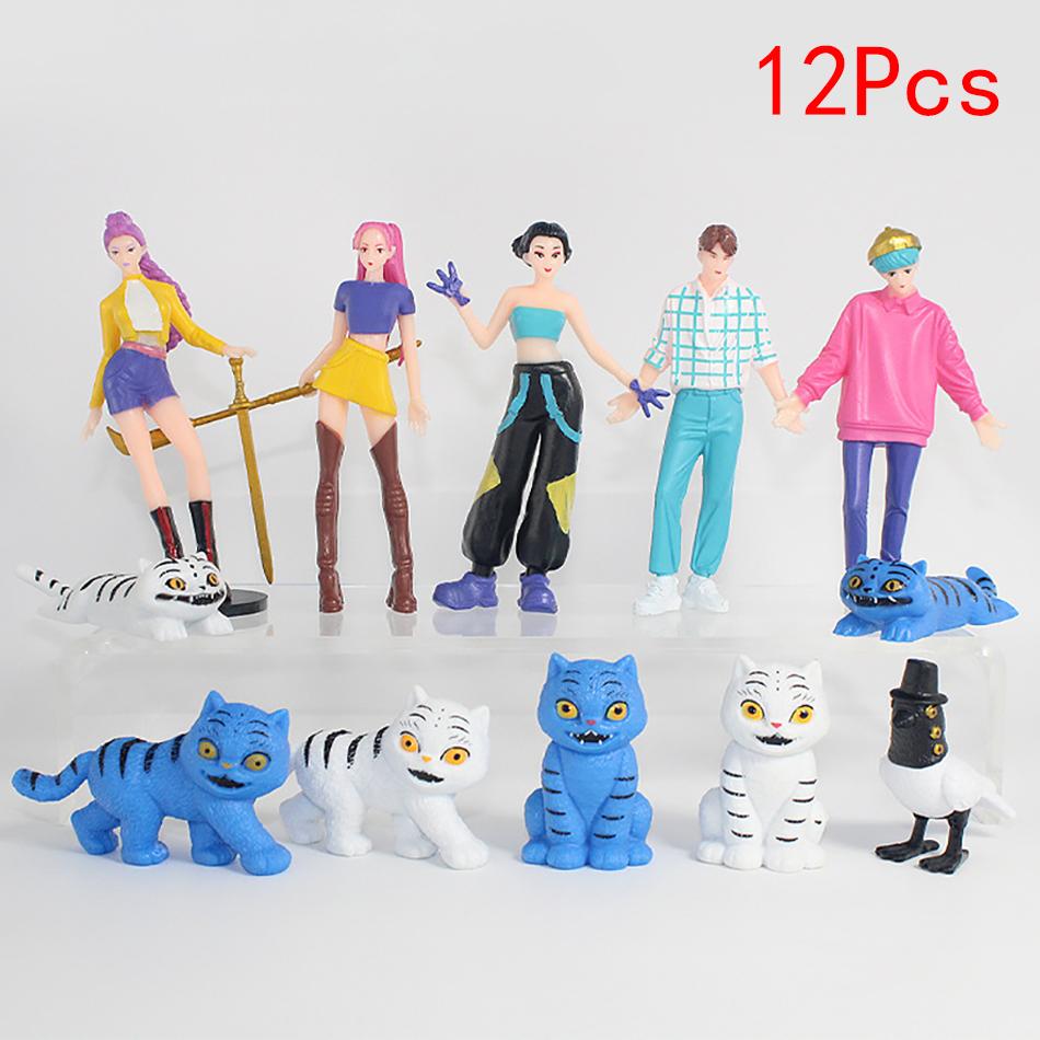 Kpop Demon Hunters Figure K Pop Demon Hunters Figures Huntrix Figures Toy Derpys Tiger Rumi Mira Zoey Sussy Figurine Ornament