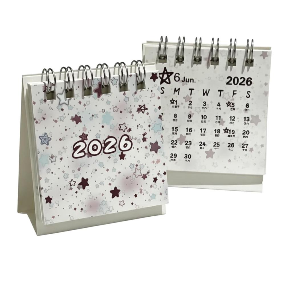 

Coil Binding Desktop Calendar Mini Standing Calendar Cute Daily Planner Desktop Decoration 4