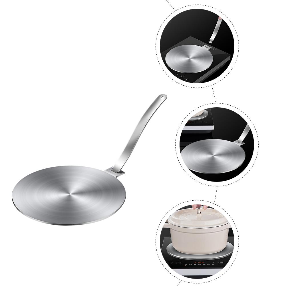 Stainless Steel Heat Conduction Plate Induction for Cooktop Round Diffuser Glass Metal Hob Ring Adapter Board Cooker