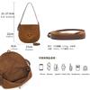 2026 A/W Matte Leather Saddle Bag - Women's Genuine Nubuck Underarm Crossbody Purse, Versatile Shoulder Bag for Ladies