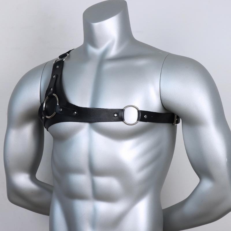 Fashion PU Shirt Sleeve Holder Adjustable Armlet Bracelets for Nightclub Male