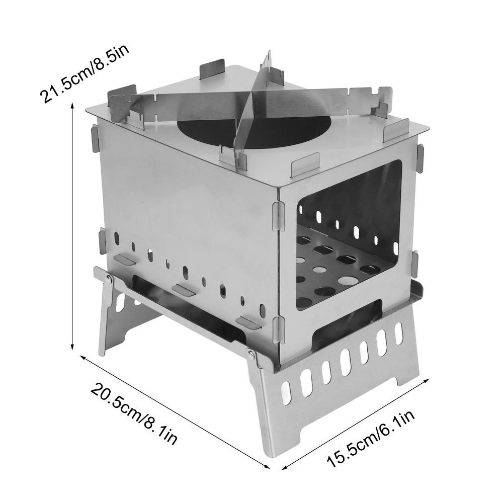 Compact Folding Backpacking Stove Portable Windproof Wood Burning Stove Wood Burning Stove  Camping