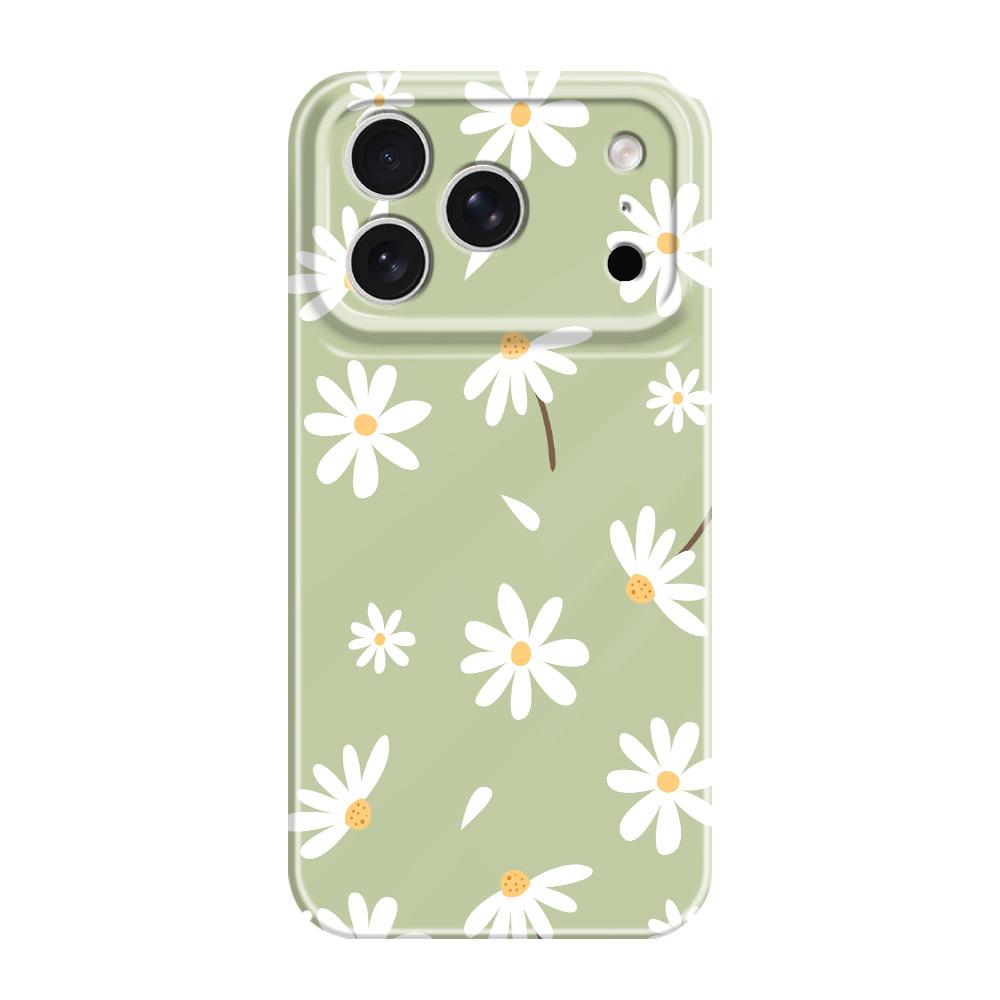 

Simple Daisy Phone Case For iPhone 17 Air 16 16E 15 14 Plus Pro Max Film Hard Cover iPhone 16 Plus