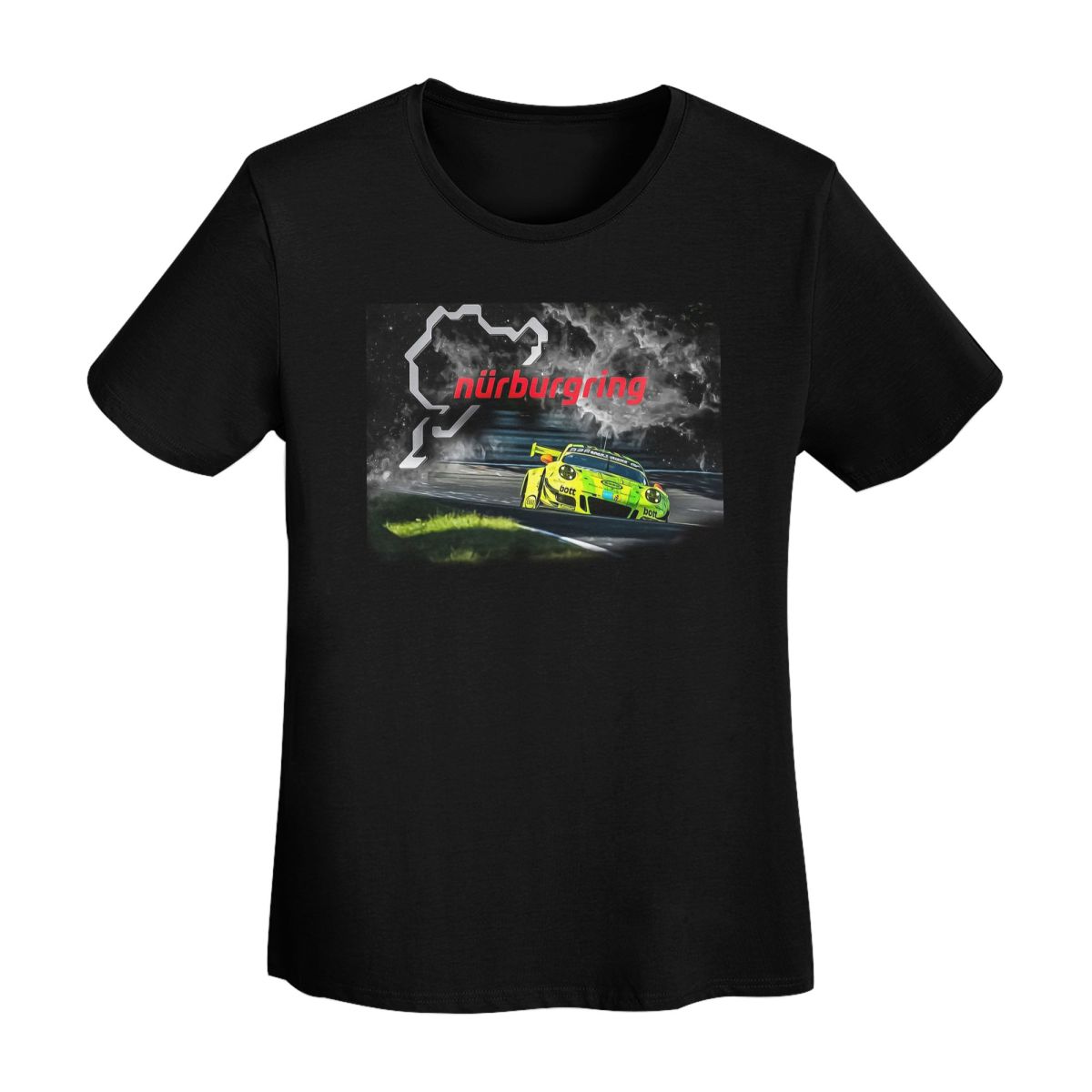

Nurburgring Print TShirt Women Short Sleeve T Shirts Round Neck Streetwear Cotton Summer Tees Streetwear 4XL