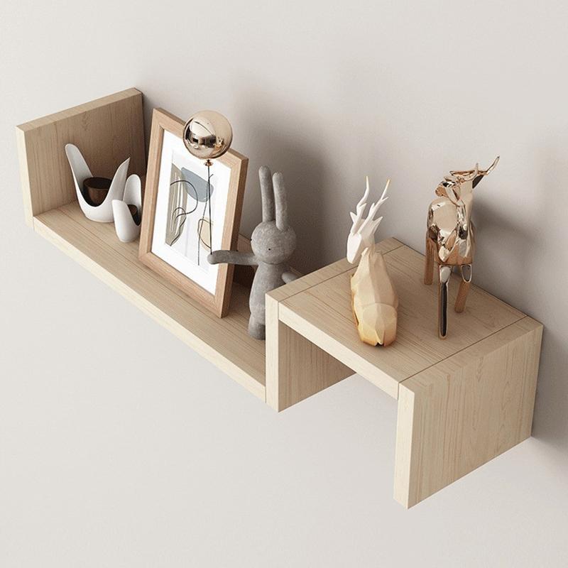 Wall-Mounted Shelves For Living Room And Bedroom, Featuring Simple, Freely Combinable, And Creative Grid Designs