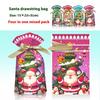 50/100Pcs Christmas Gift Bags Christmas Decorations For Home 2026 Xmas Gifts  Year Santa Claus Snowman Packaging Bags