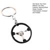 3-Spoke Race Car Steering Wheel Keychain - Zinc Alloy Metal Keyring for Men, Creative Racing Gift Accessories