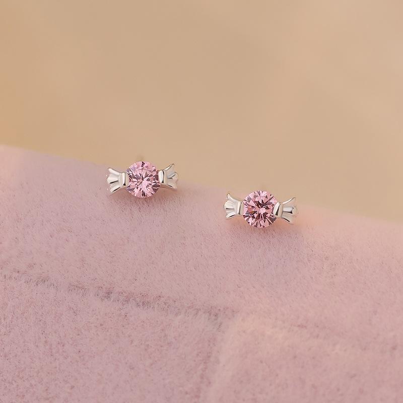 

Милые серьги из циркония с конфетами для женщин, милые детские забавные креативные нежные серьги в стиле Ins