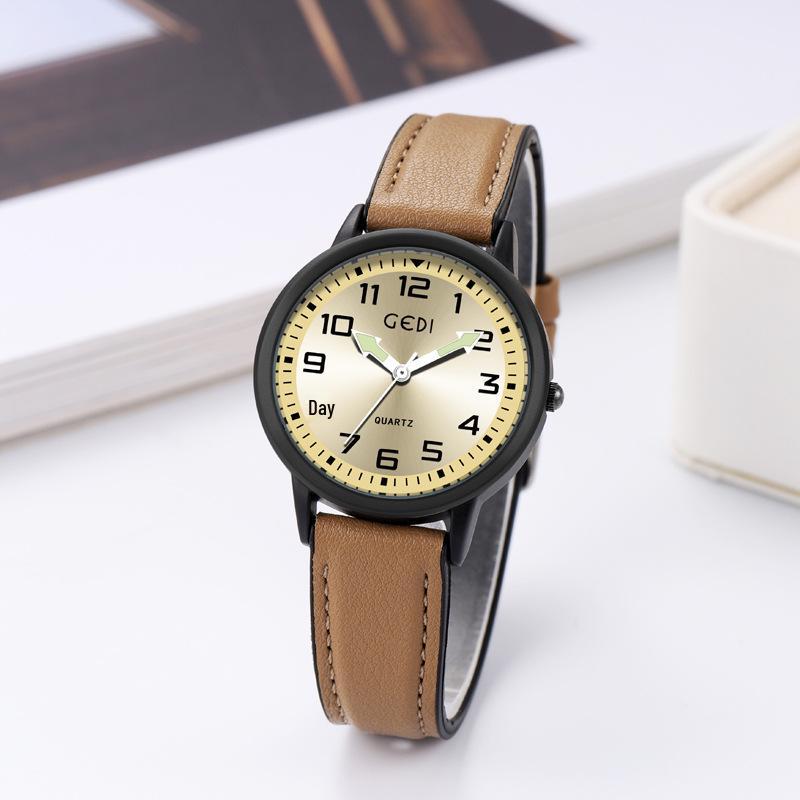 Gedi Creative Arrow Men's Luminous Quartz Waterproof Watch