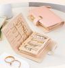 Necklace Organizer Portable Jewelry Organizer Earrings Holder Compact Grid Storage Bag For Jewelry Enthusiasts Jewelry Gifts