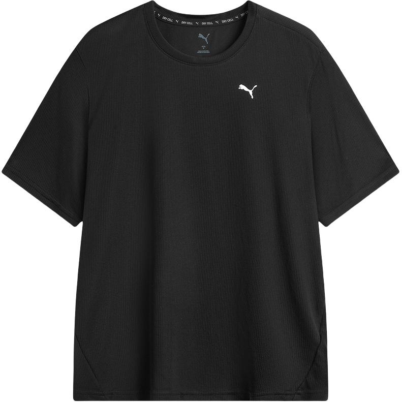 Puma Fashionable Versatile Knit Crew Neck Short Sleeve T-Shirt Unisex Tops Black 520759-51