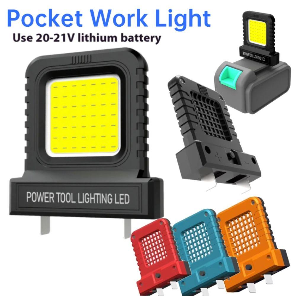 Wide Beam 21V Work Light Long Lasting Emergency Light Power Tool Accessories Flashlight  Camping