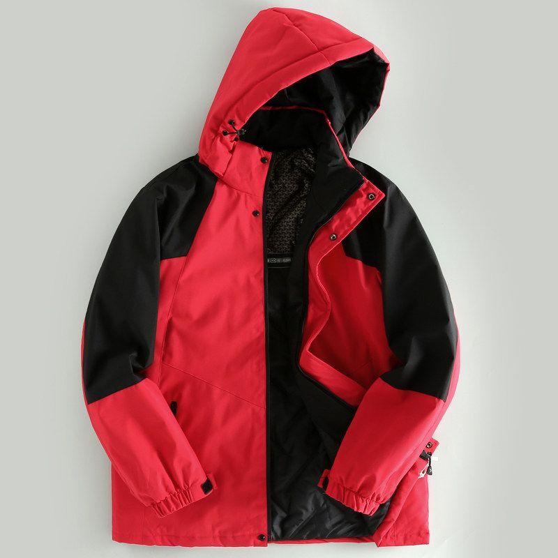 Island Cattle Goods ~ Graphite Quickly Lock Temperature Thickened Men's Detachable Hat Winter Warm Men's Cotton-Padded Coat Outerwear Tide
