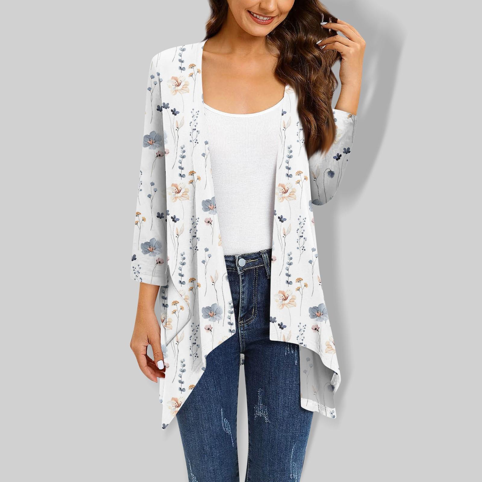 Женский кардиган неправильной формы с принтом — фото 4