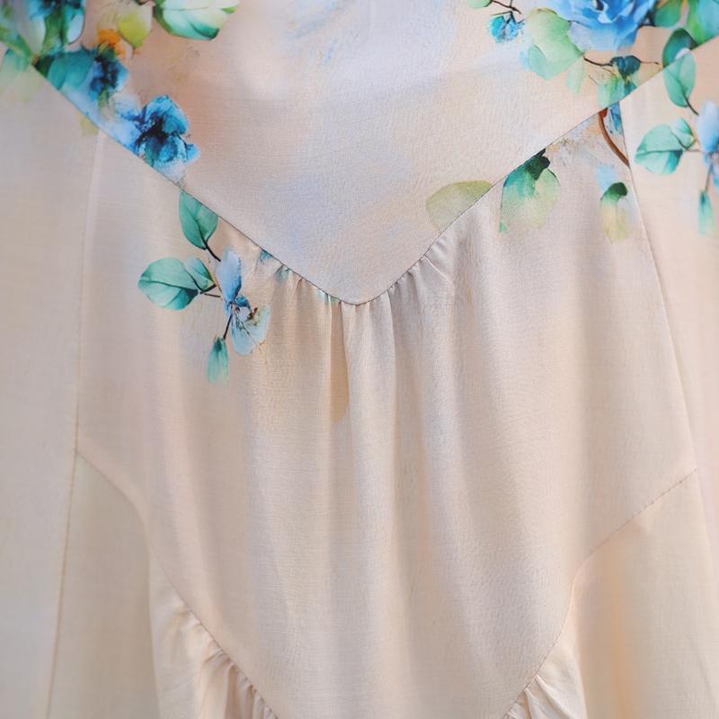 Κομψά Καλοκαιρινά Φαρδιά Φορέματα Γυναικεία Vintage Ρούχα Κοντομάνικο Μεγάλο Μέγεθος Casual Μακρύ Φόρεμα