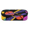 Pencil Pouch Large Capacity Secure Zipper Closure 300D Polyester with Main Compartment Mesh Pocket and Pen Slots for Boys Girls
