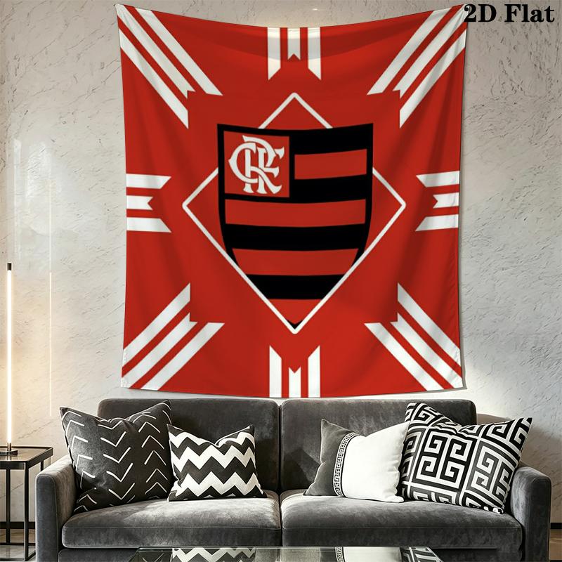 CR Flamengo Wall Tapestry Aesthetic Wall Hanging Printed Fabric Blanket Decorative Tapestries for Bedroom Living Room Home Decor